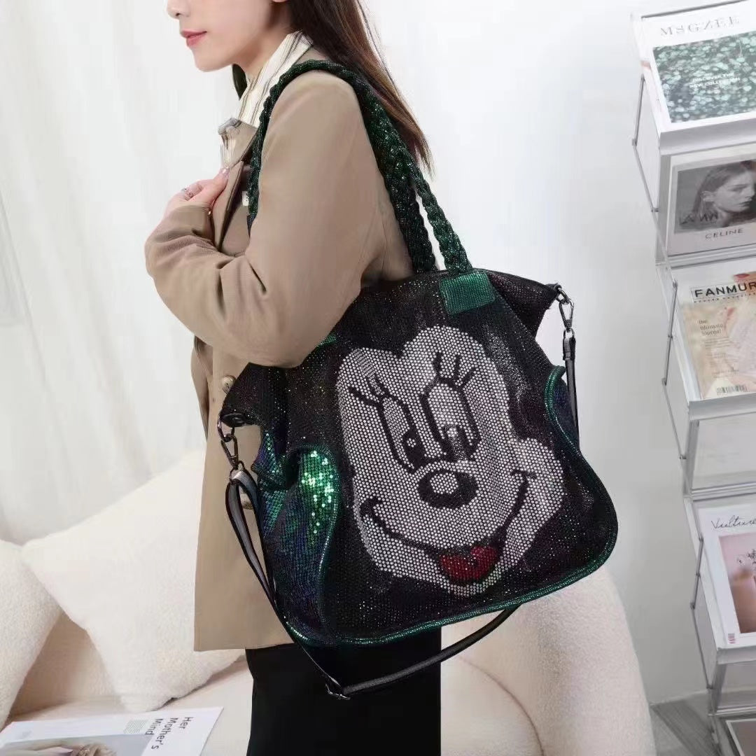 【#PQ01】Newest Fashionable Mich crystal bags