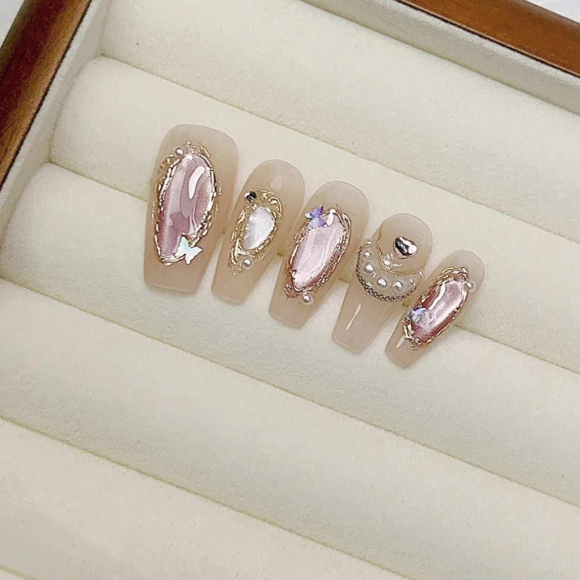 <#31>2024 new nail art, wearing nail removable nail stickers lnstagram style