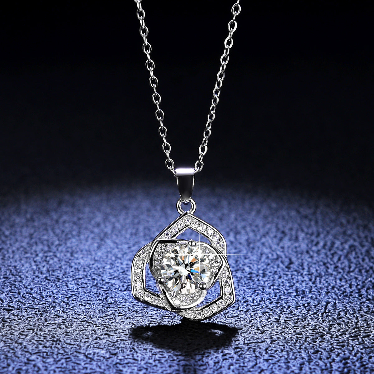 【#N23】925 Sterling Silver Moissanite Necklaces