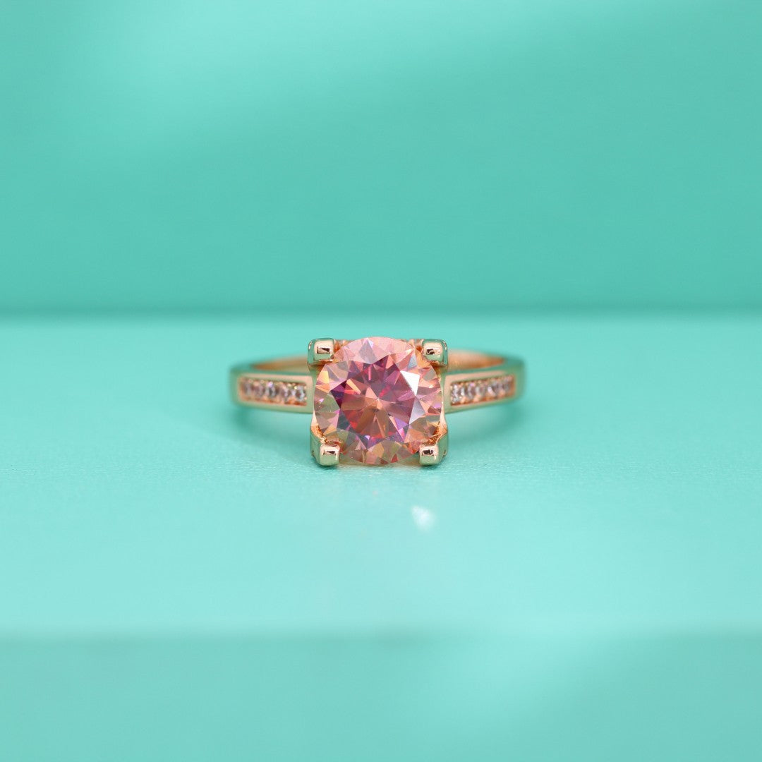 【#R34】(sunset)925 Sterling Silver Moissanite Rings