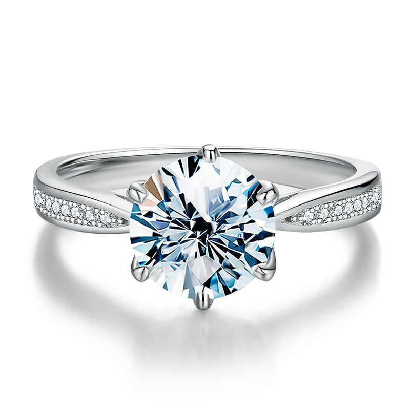 【#R36】925 Sterling Silver Moissanite Rings