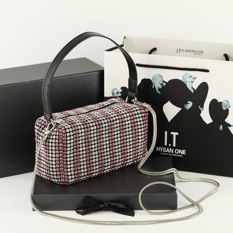 【#PQ05】Newest Fashionable crystal ladies handbags