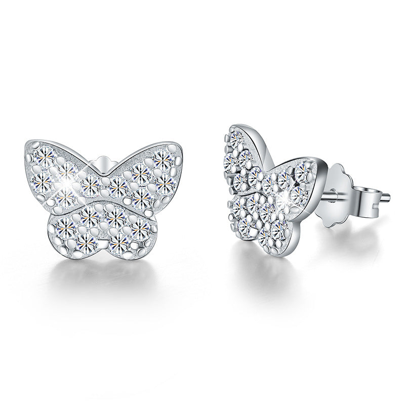 【#E13】925 Sterling Silver Moissanite Earrings