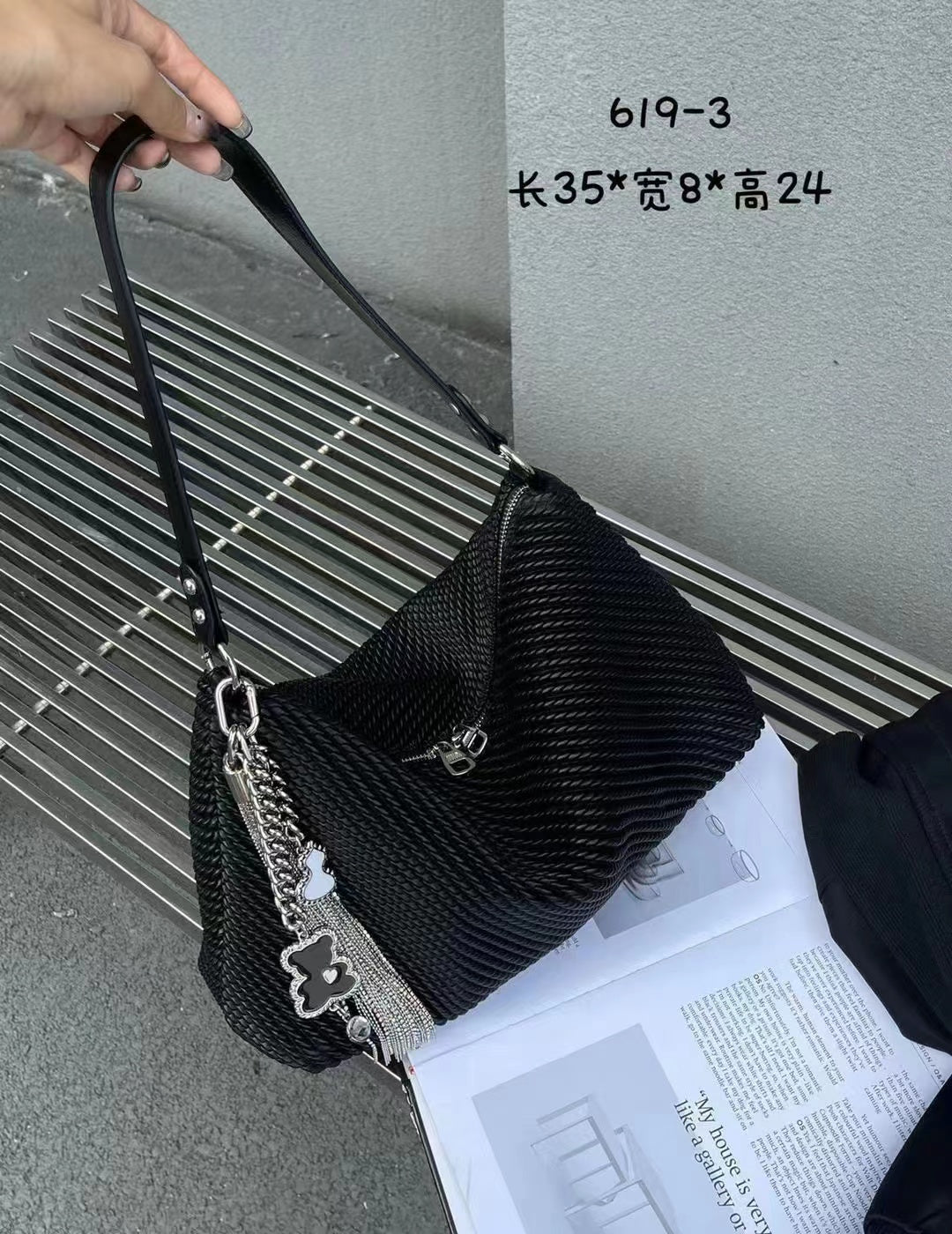【#PQ04】Newest Fashionable  crystal bags