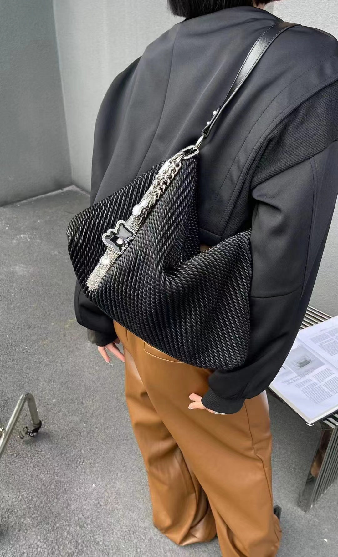 【#PQ04】Newest Fashionable  crystal bags