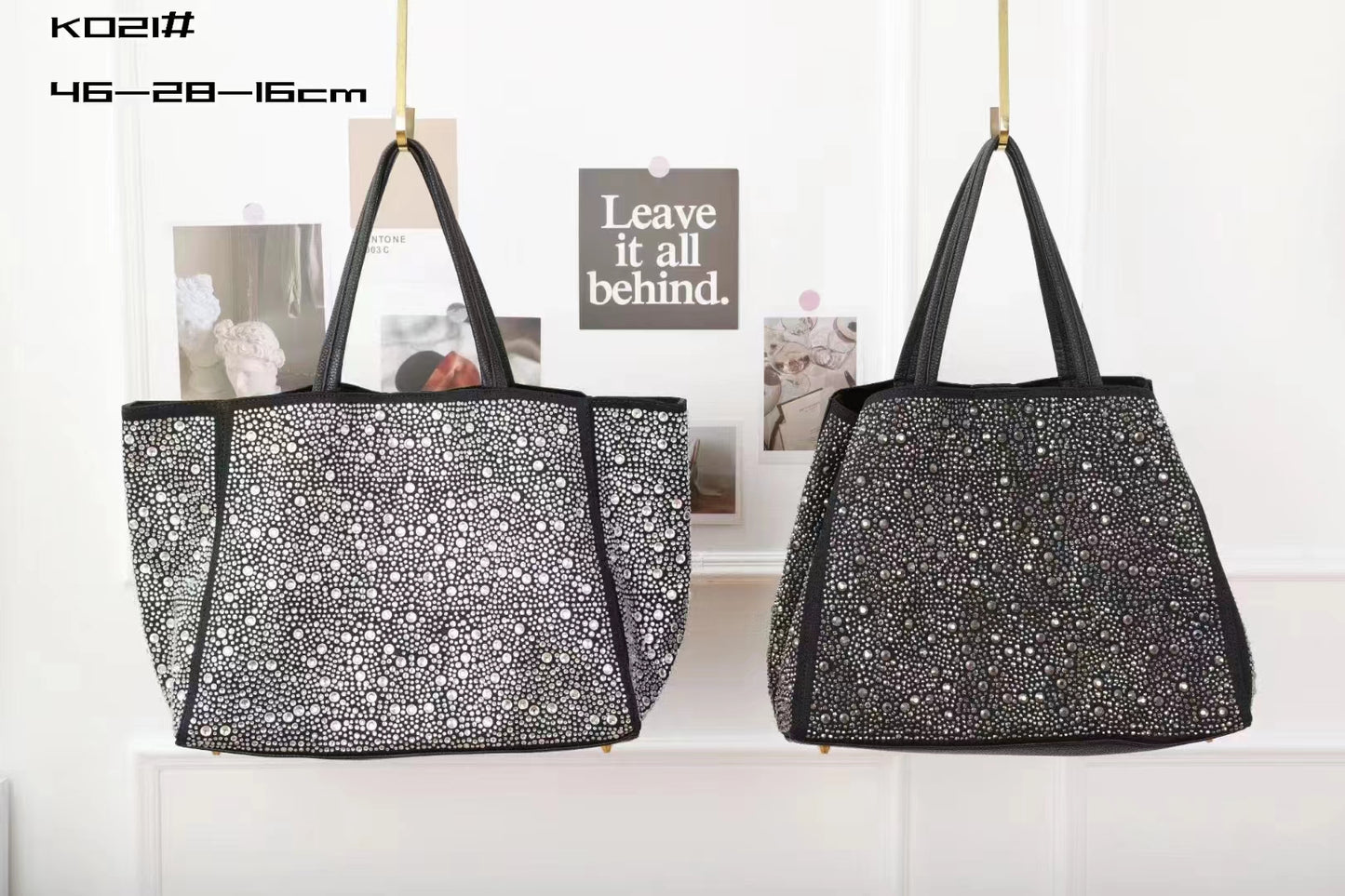 【#PQ14】Newest Fashionable crystal bags