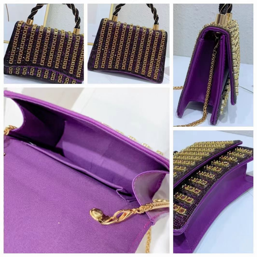 【#PQ16】Newest Fashionable crystal bags