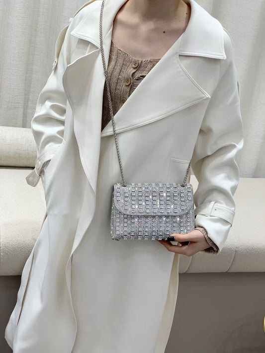 【#PQ17】Newest Fashionable crystal bags