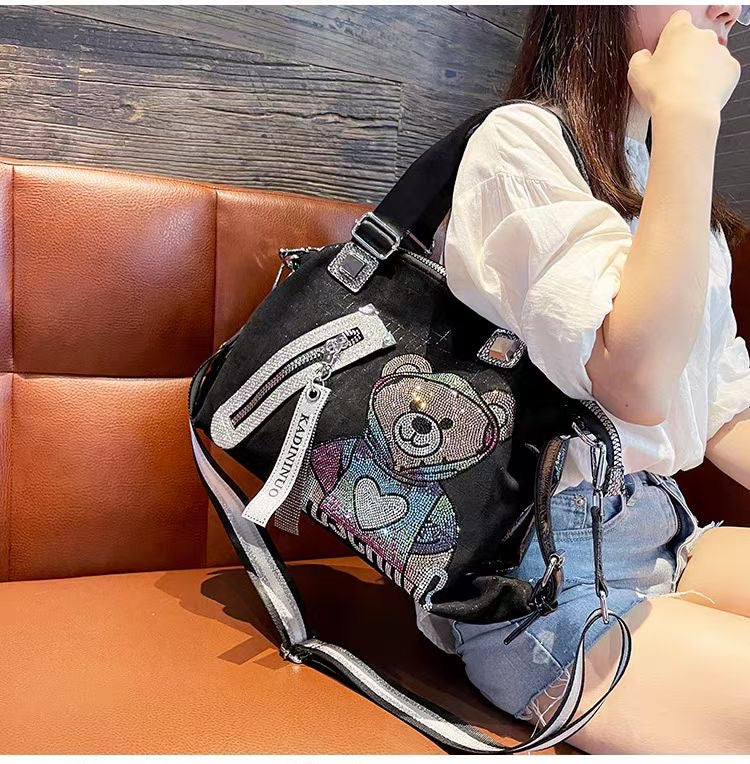 【#PQ18】Newest Fashionable crystal bags