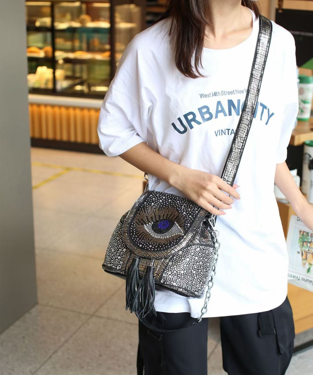 【#PQ19】Newest Fashionable crystal bags