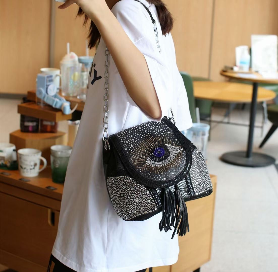 【#PQ19】Newest Fashionable crystal bags