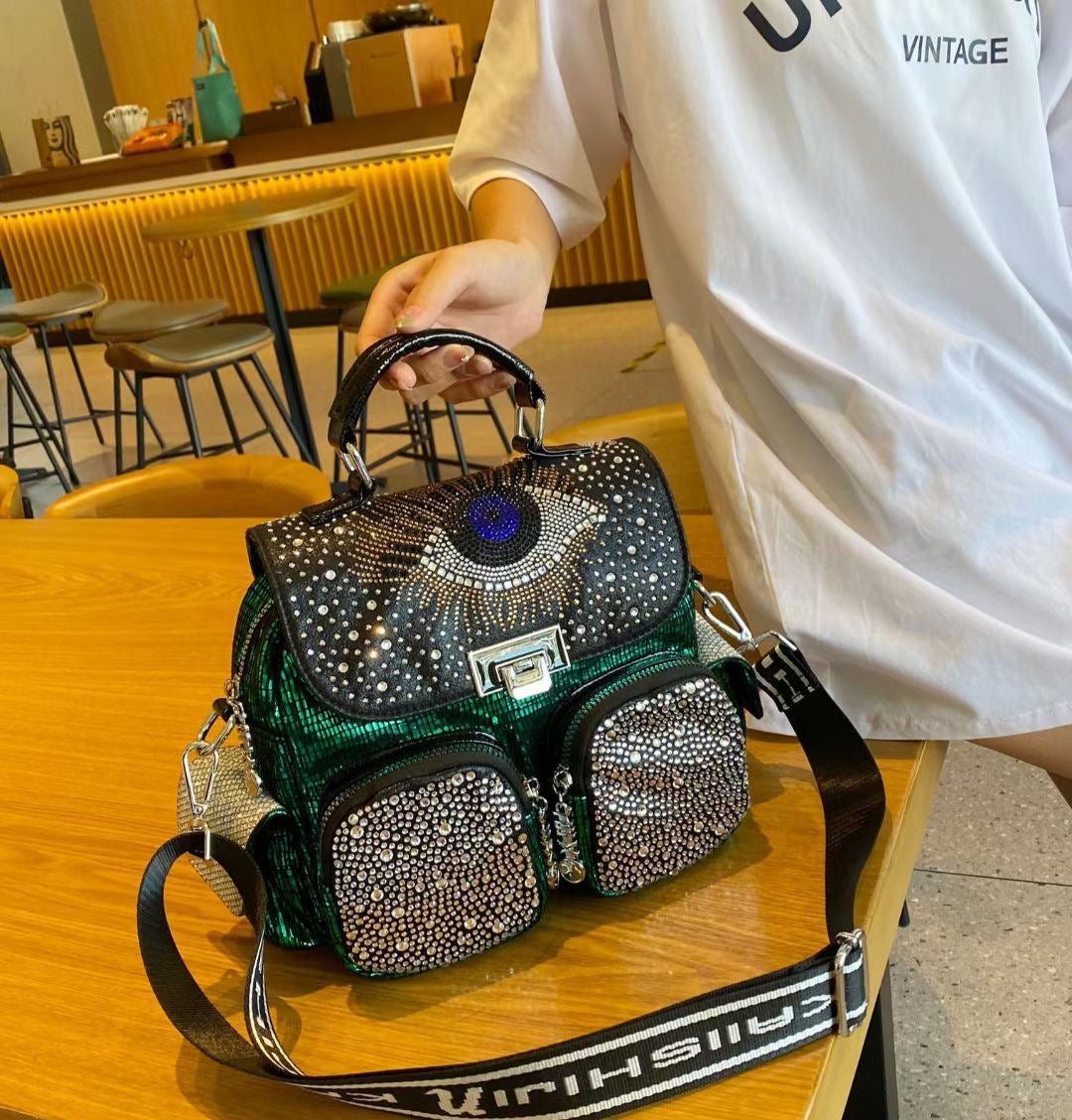 【#PQ20】Newest Fashionable crystal bags
