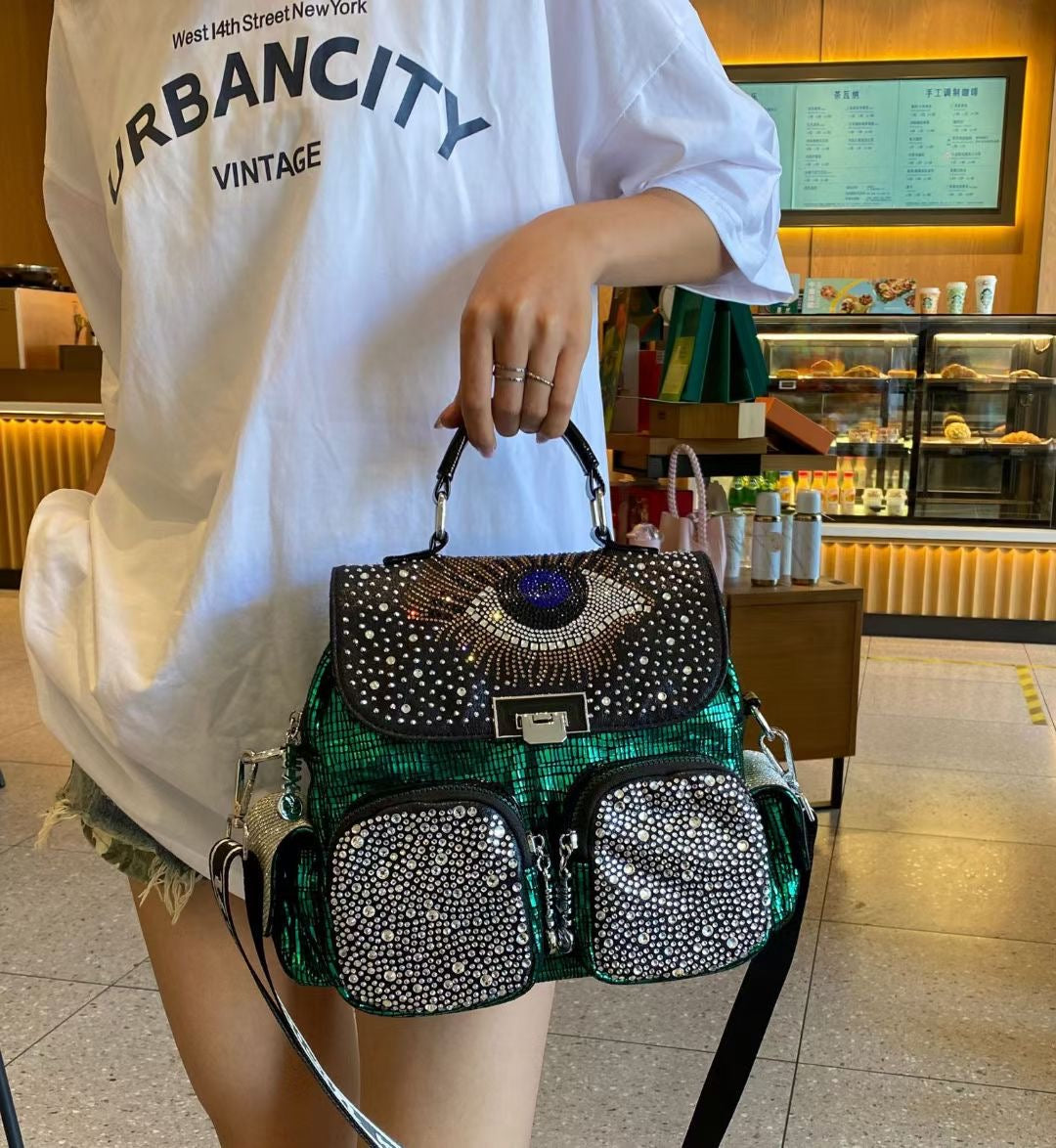 【#PQ20】Newest Fashionable crystal bags