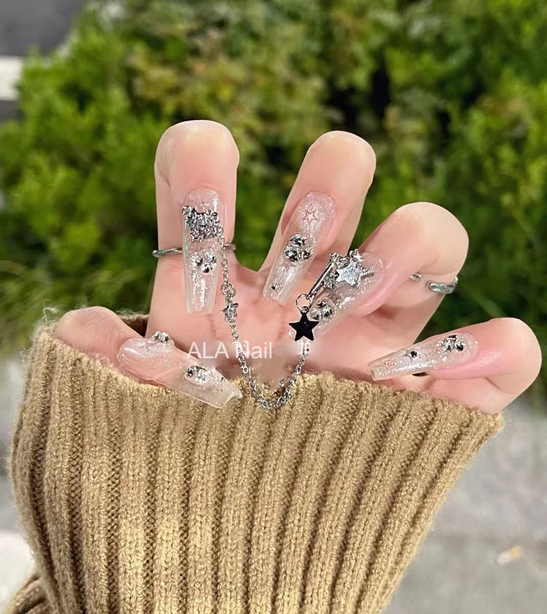 <#14>2024 new nail art, wearing nail removable nail stickers lnstagram style