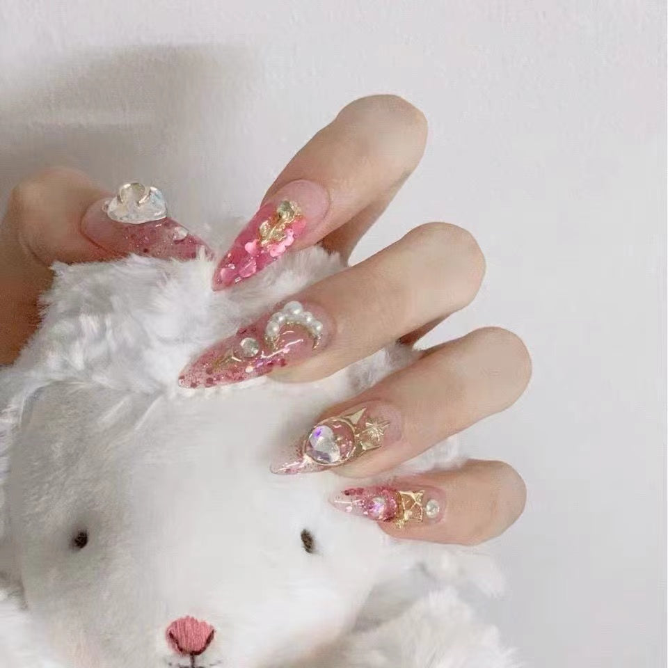 <#18>2024 new nail art, wearing nail removable nail stickers lnstagram style