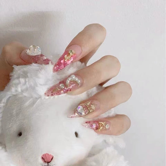 <#18>2024 new nail art, wearing nail removable nail stickers lnstagram style