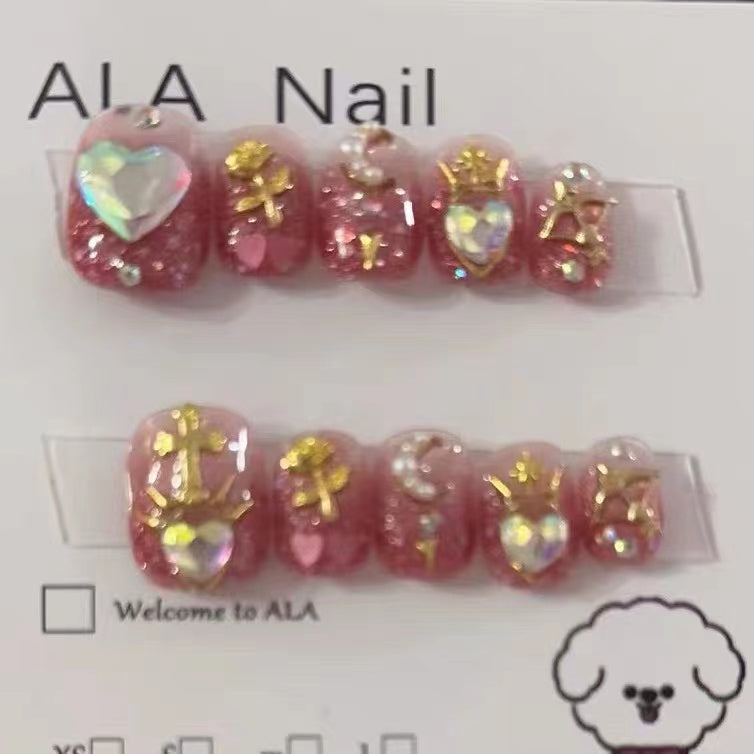 <#18>2024 new nail art, wearing nail removable nail stickers lnstagram style