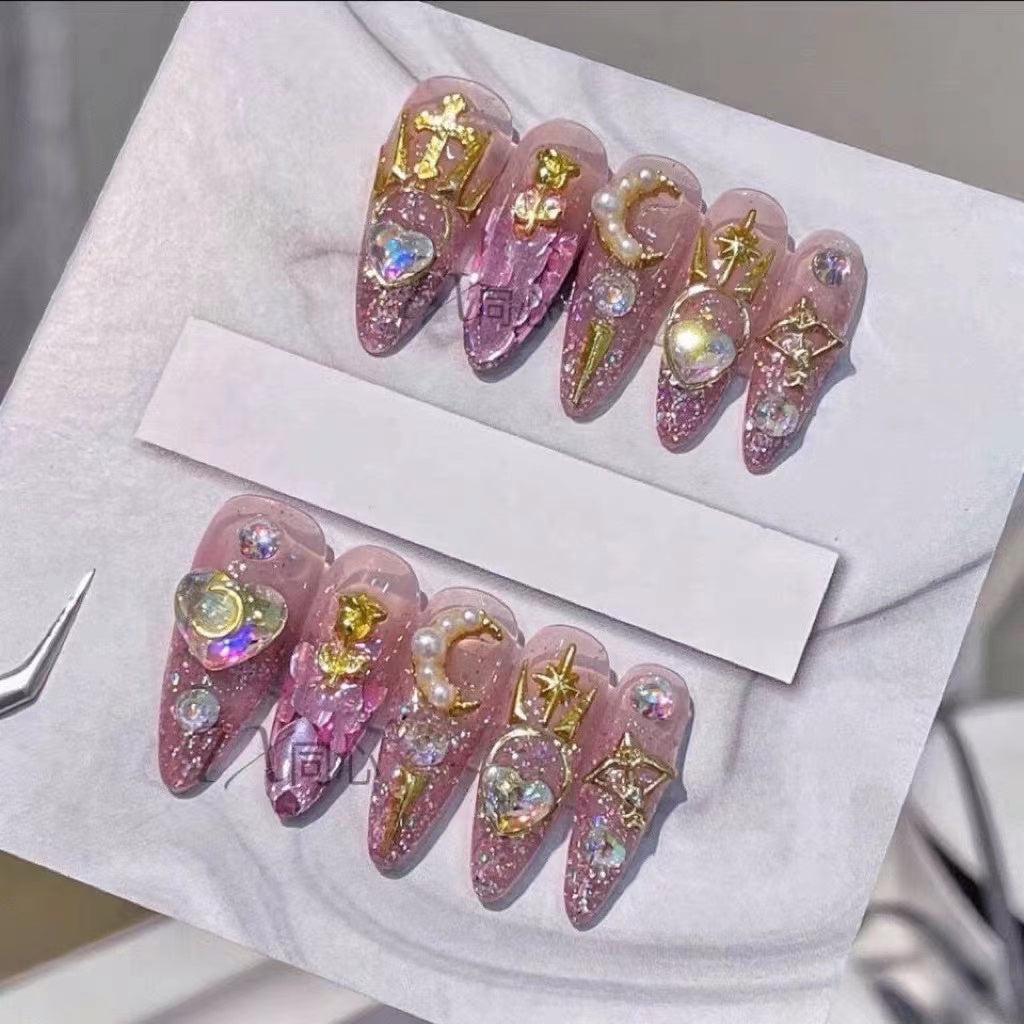 <#18>2024 new nail art, wearing nail removable nail stickers lnstagram style