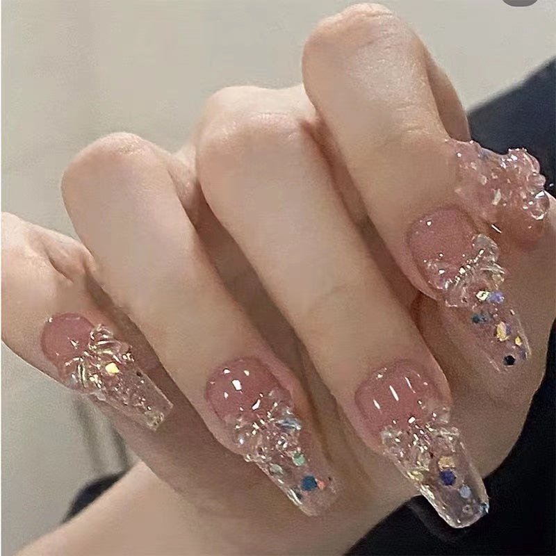 <#19>2024 new nail art, wearing nail removable nail stickers lnstagram style