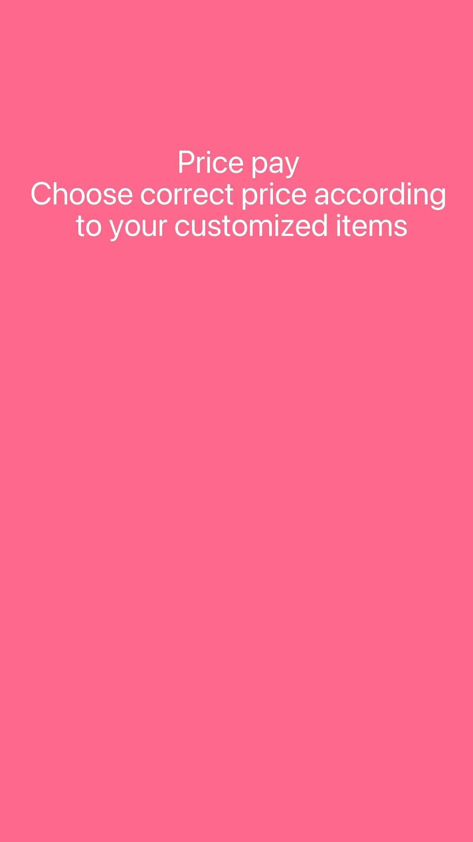 【PRICE PAY for customization】jewelry auction/select the correct amount to pay