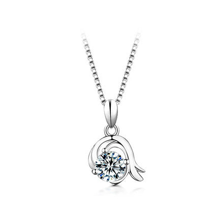 【#N24】925 Sterling Silver Moissanite Necklaces