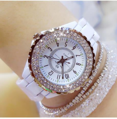 【#W05】Popular China watch chain full diamonds female watches