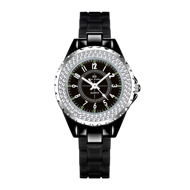 【#W05】Popular China watch chain full diamonds female watches