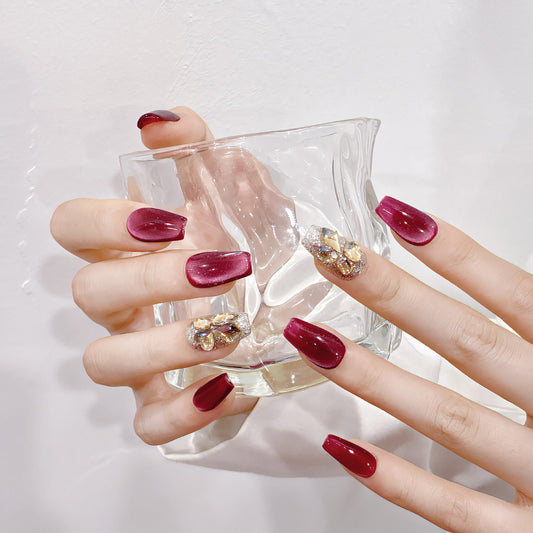 <#21>2024 new nail art, wearing nail removable nail stickers lnstagram style