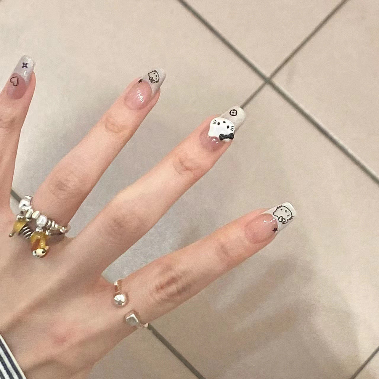 <#22>2024 new nail HK, wearing nail removable nail stickers lnstagram style