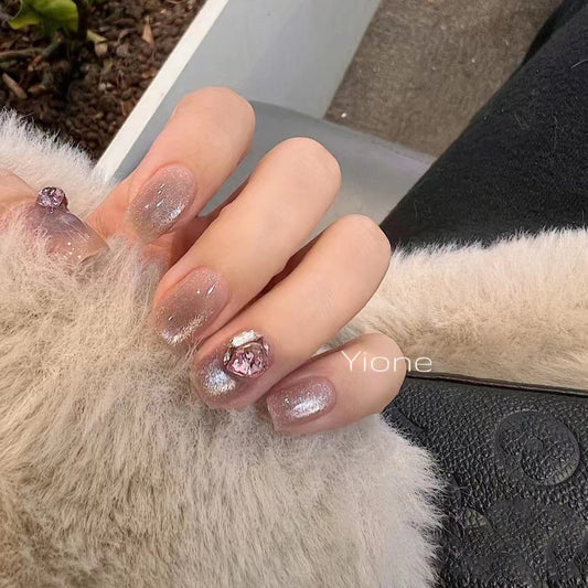 <#23>2024 new nail ROSE, wearing nail removable nail stickers lnstagram style