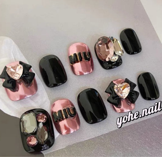 <#24>2024 new nail art, wearing nail removable nail stickers lnstagram style