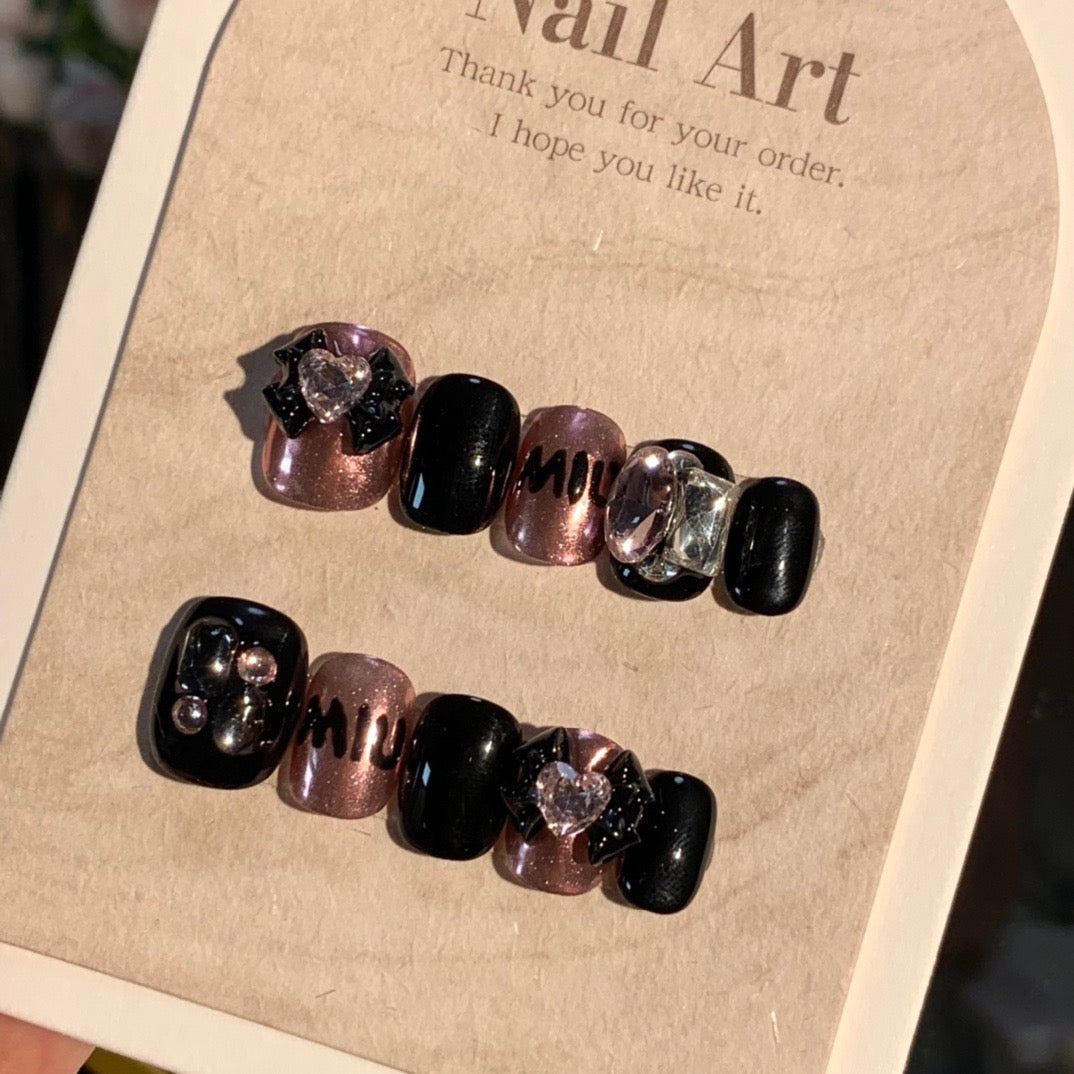 <#24>2024 new nail art, wearing nail removable nail stickers lnstagram style
