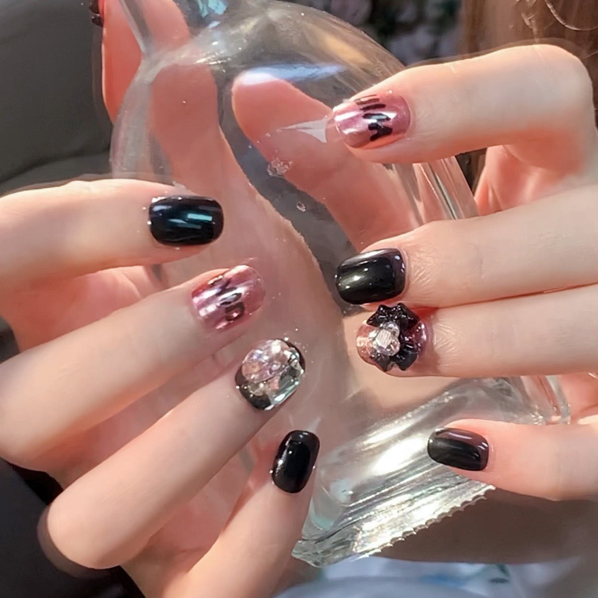 <#24>2024 new nail art, wearing nail removable nail stickers lnstagram style