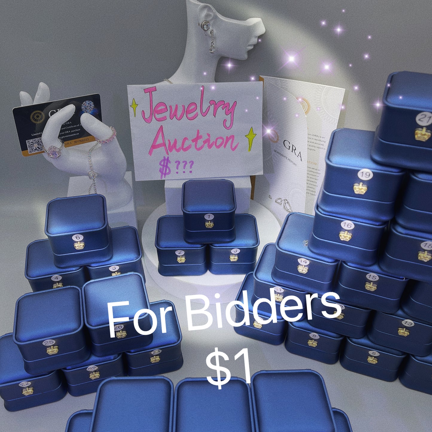 【1$ Link for payment】jewelry auction/put the amount by select the quantity