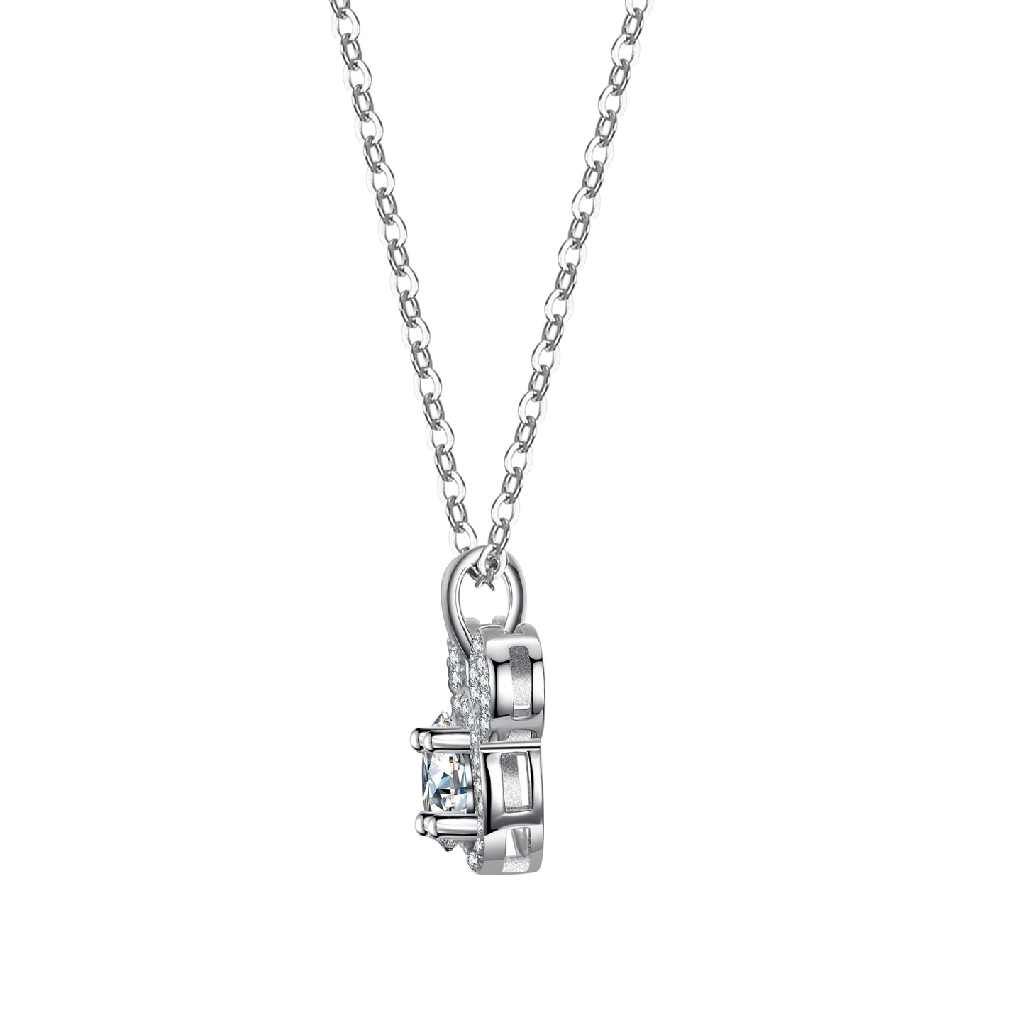 【#N20】925 Sterling Silver Moissanite Necklaces