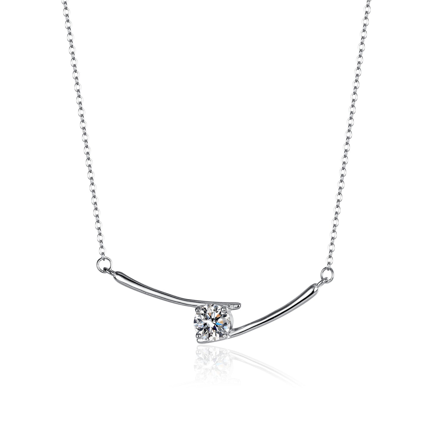 【#N21】925 Sterling Silver Moissanite Necklaces