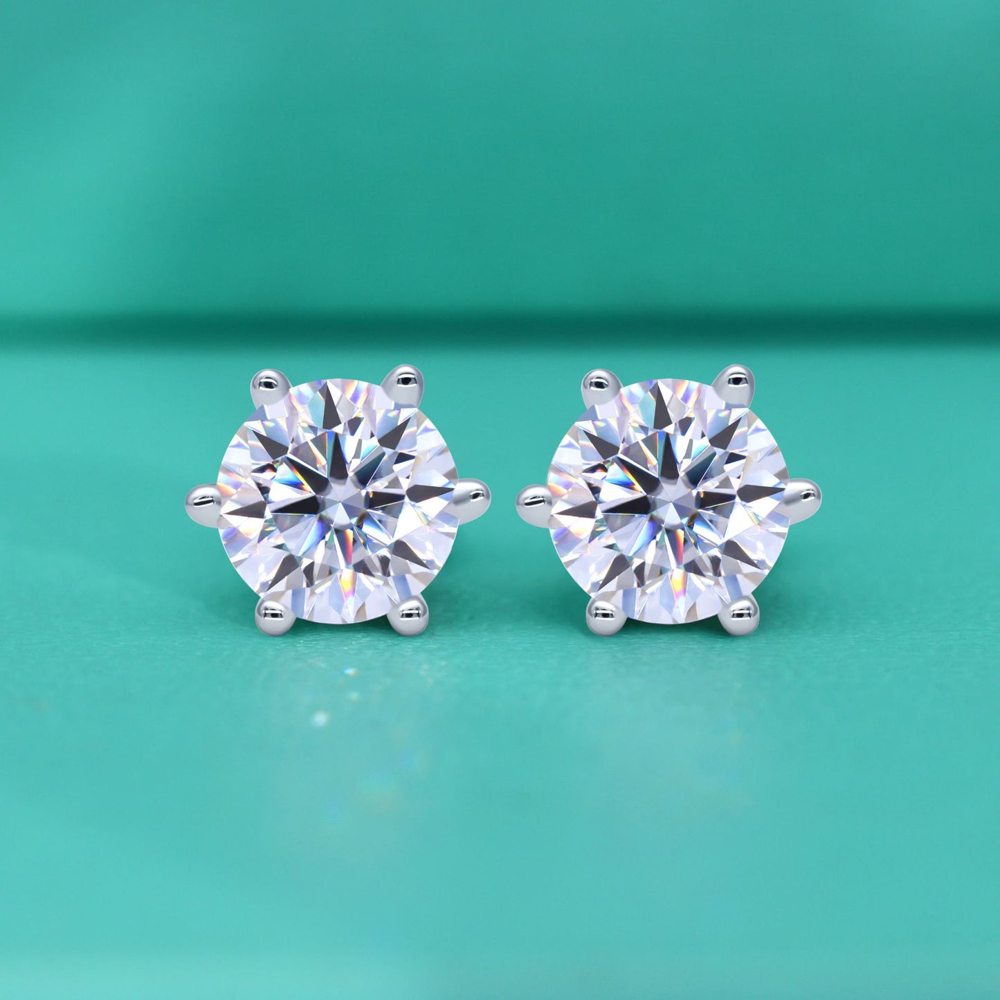 【#E14】925 Sterling Silver Moissanite Earrings