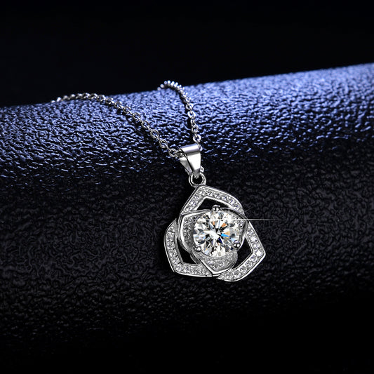 【#N23】925 Sterling Silver Moissanite Necklaces