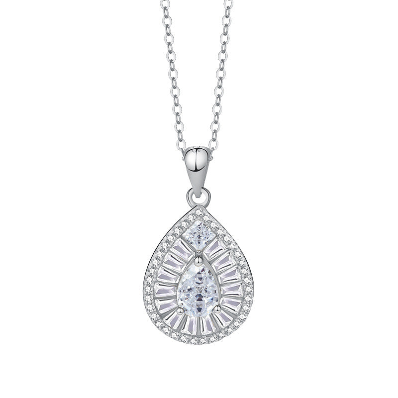 【#N27】925 Sterling Silver Moissanite Necklaces