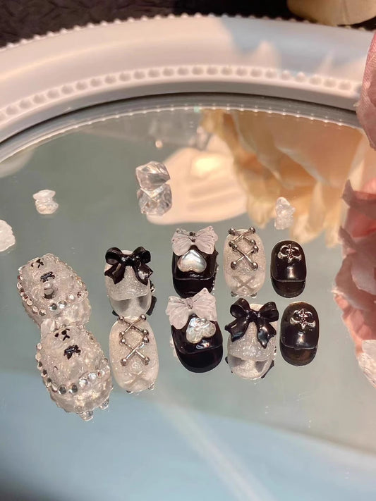<#27>2024 new nail art, wearing nail removable nail stickers lnstagram style
