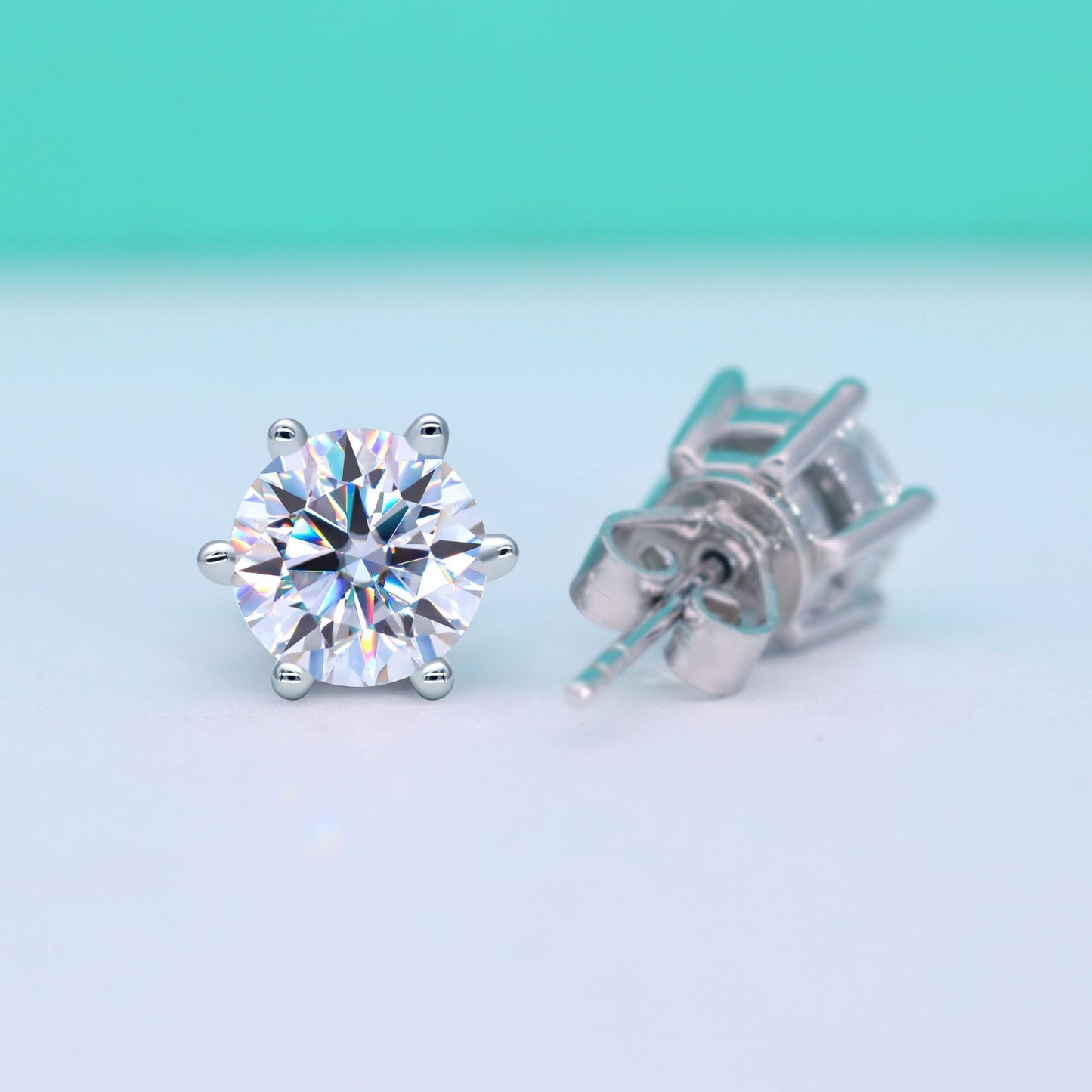 【#E14】925 Sterling Silver Moissanite Earrings