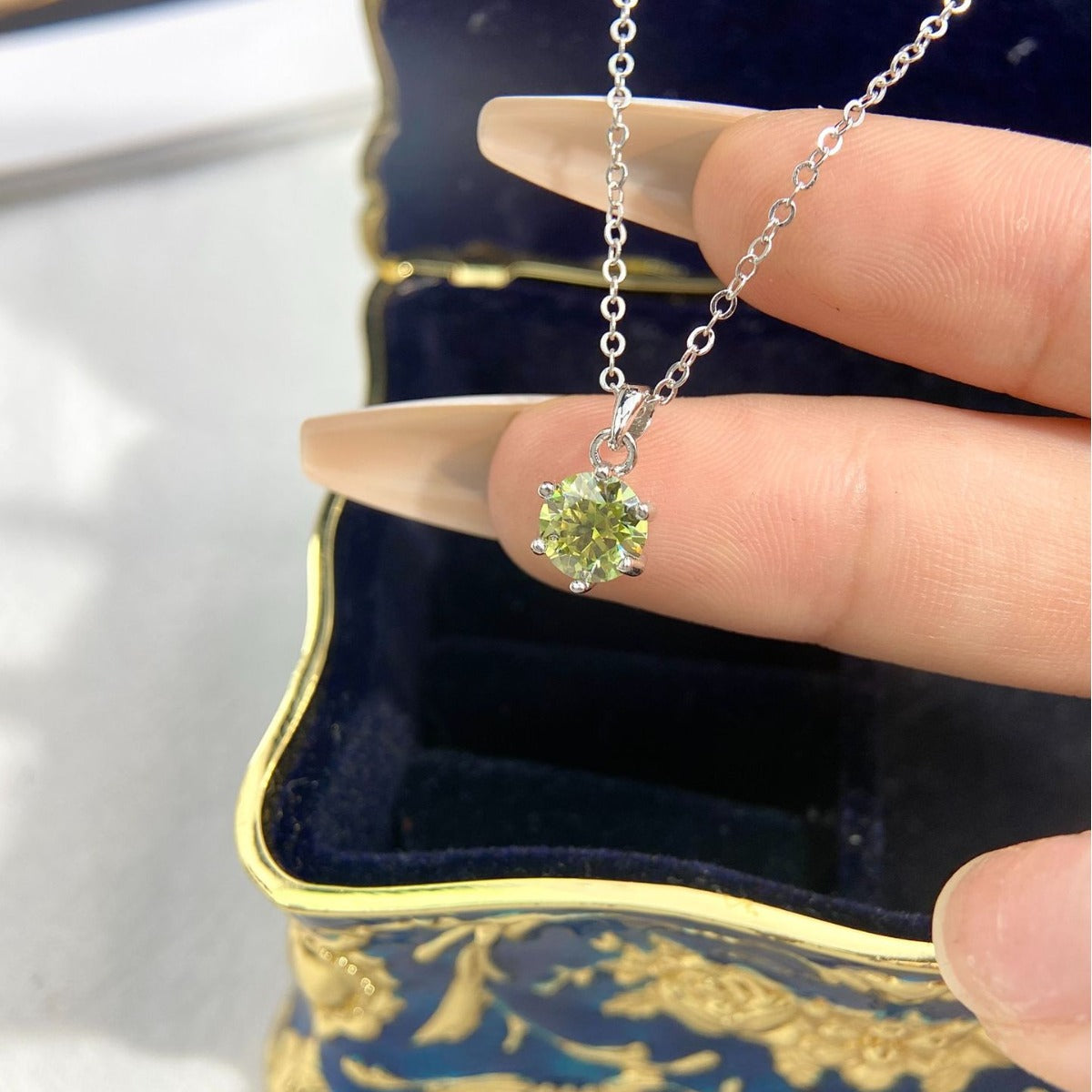 【#N11】925 Sterling Silver Moissanite Necklaces