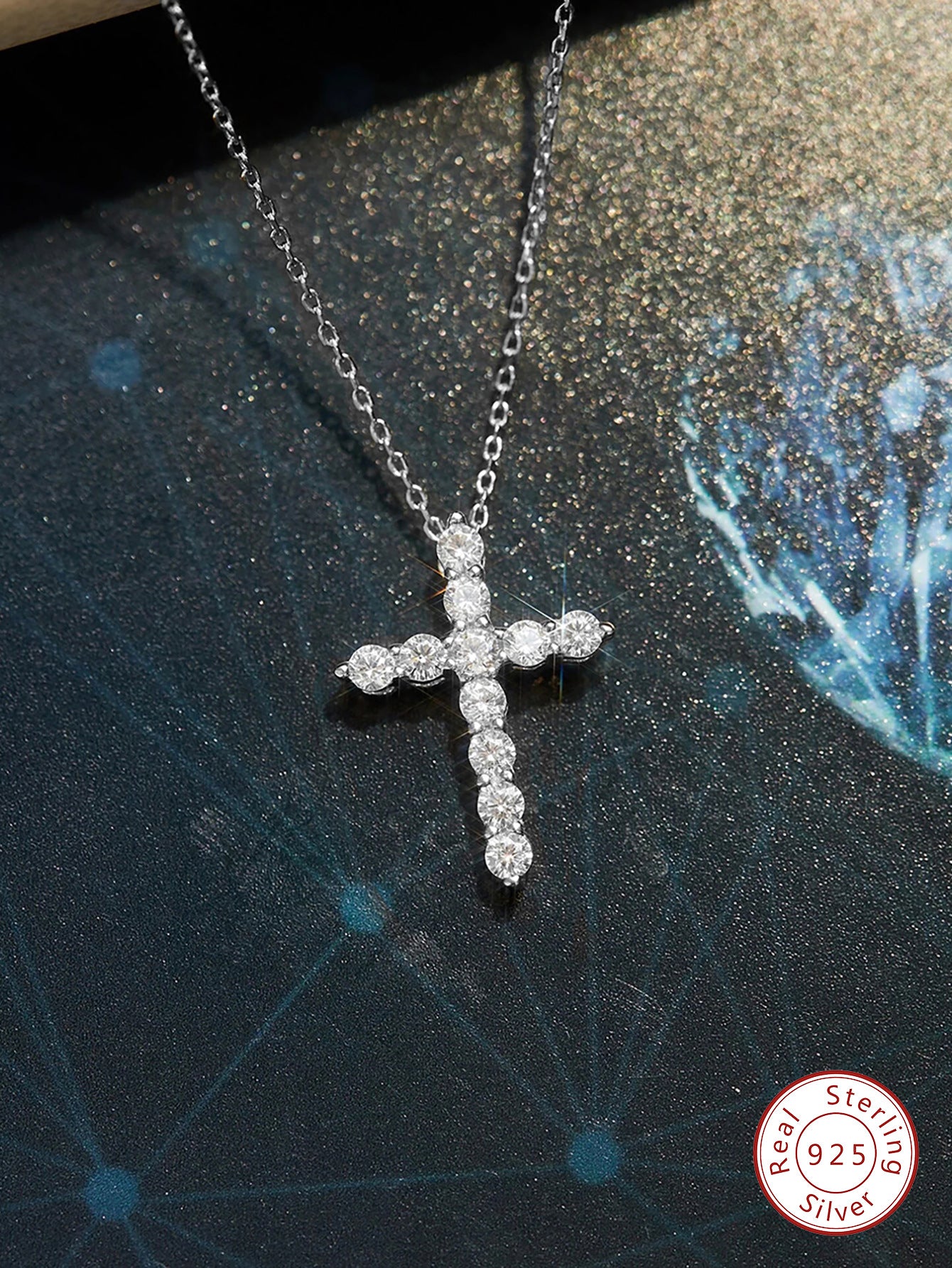 【#N09】925 Sterling Silver Moissanite Necklaces