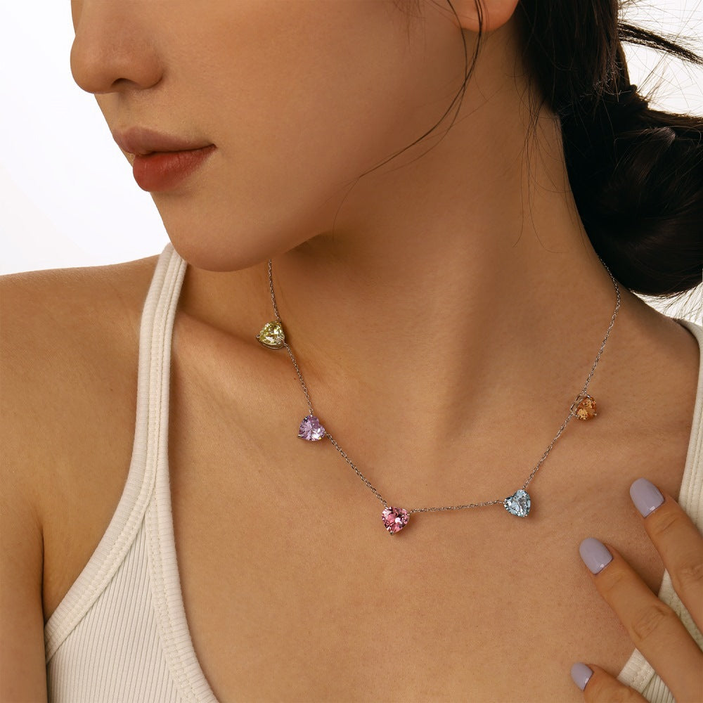 【#N15】925 Sterling Silver Moissanite Necklaces