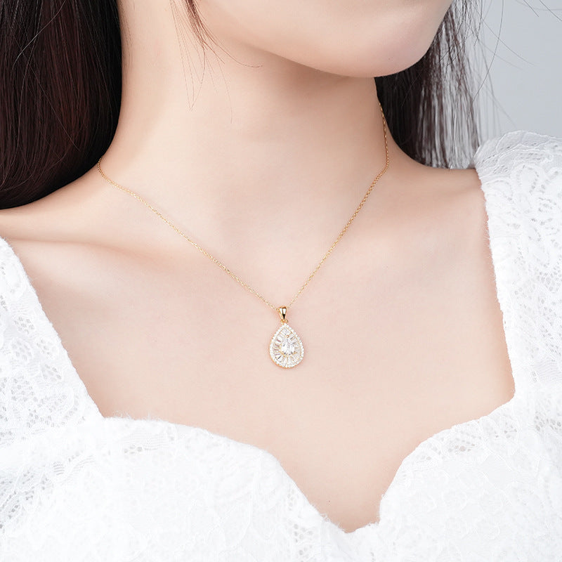 【#N27】925 Sterling Silver Moissanite Necklaces