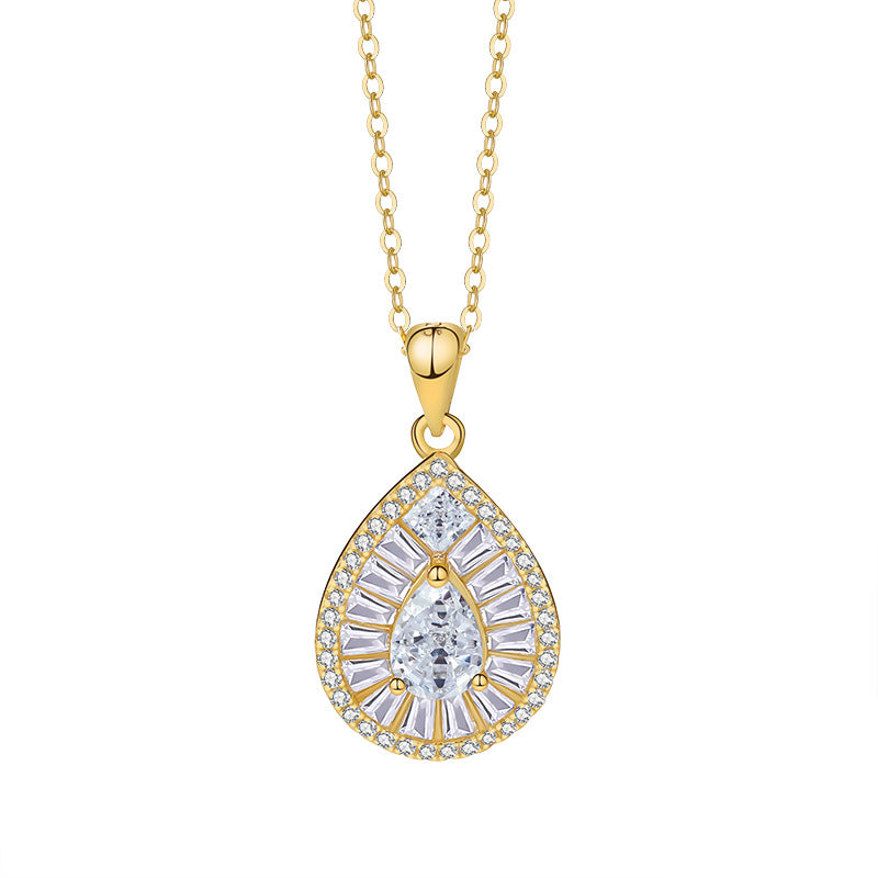 【#N27】925 Sterling Silver Moissanite Necklaces