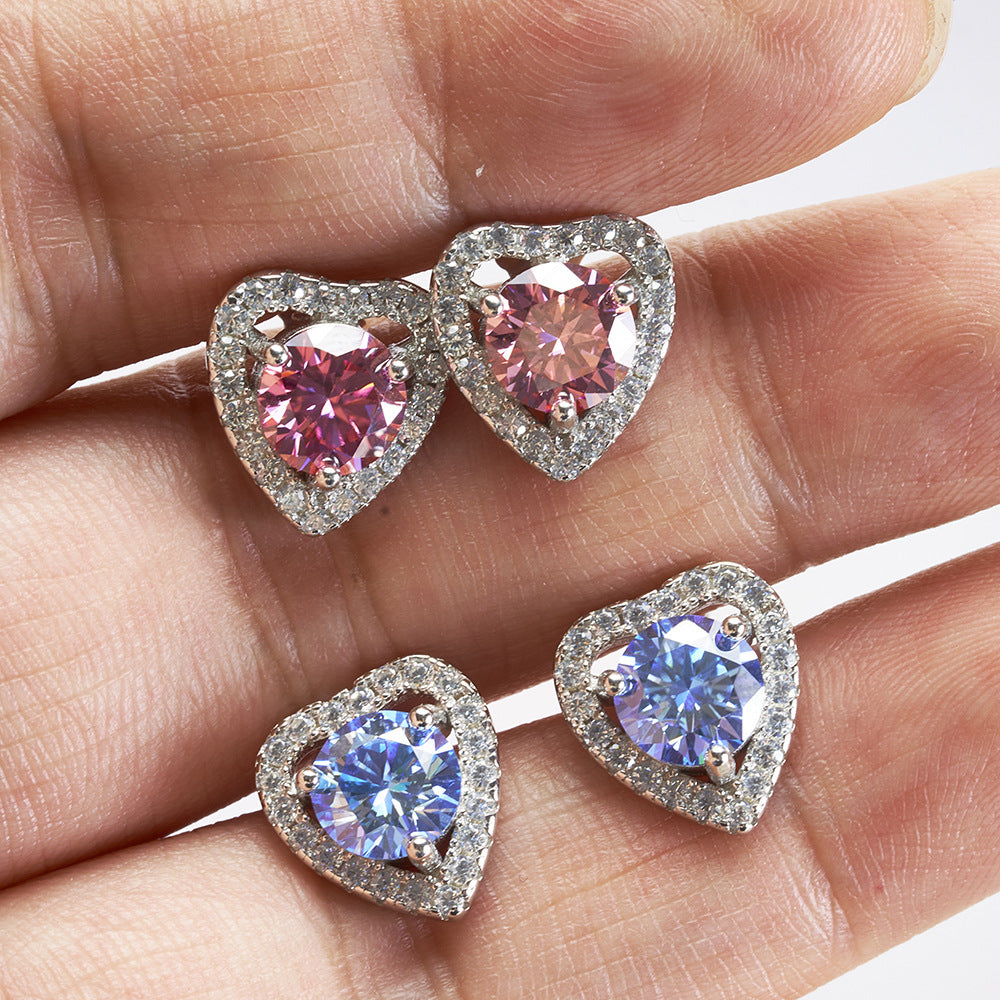 【#E20】925 Sterling Silver Moissanite Earrings