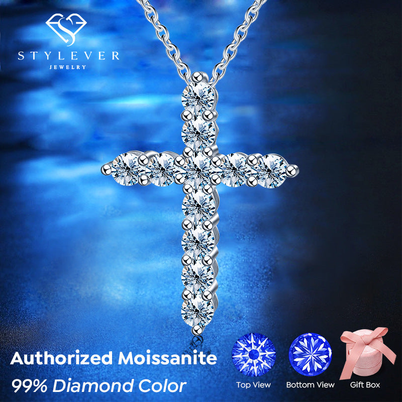 【#N09】925 Sterling Silver Moissanite Necklaces
