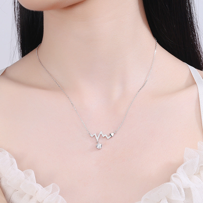 【#N06】925 Sterling Silver Moissanite Necklaces