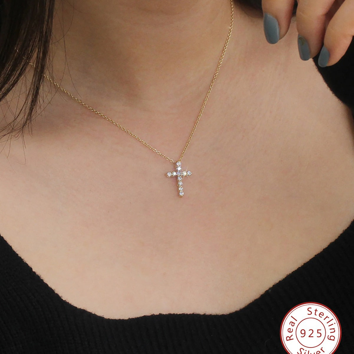 【#N09】925 Sterling Silver Moissanite Necklaces